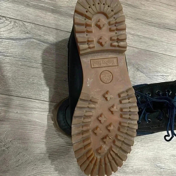 ❤️Host Picks❤️Men's Timberland 7 Eye Chukka Green Leather LaceUp Ankle Boots-9M - Picture 9 of 11